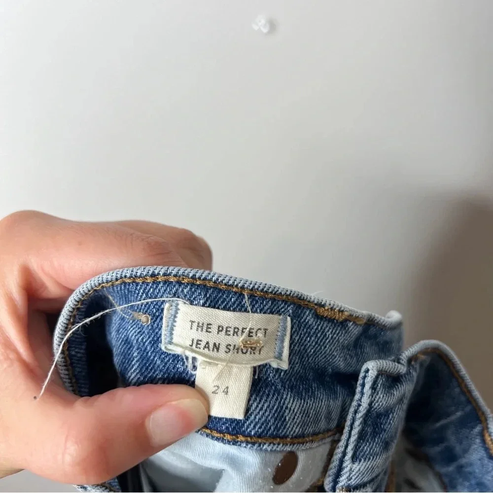 Madewell The Perfect Jean Short in Balsam Wash